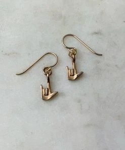 Wanderlust By Abby ASL I Love You Earrings