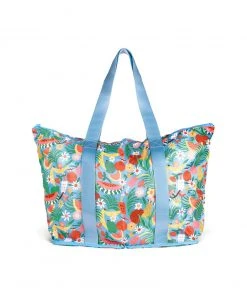 Wanderlust By Abby Foldable Beach Bag - Fruity NEW