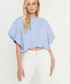 Wanderlust By Abby High-Low Cropped T-Shirt NEW