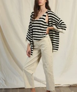 Wanderlust By Abby Knit Sweater Quarter Sleeve Cardigan NEW