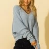 Wanderlust By Abby V Neck Chenille Sweater