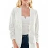 Wanderlust By Abby NEW White Linen Blazer