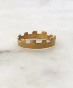 Mimosa Handcrafted Mimosa Crenellated Ring