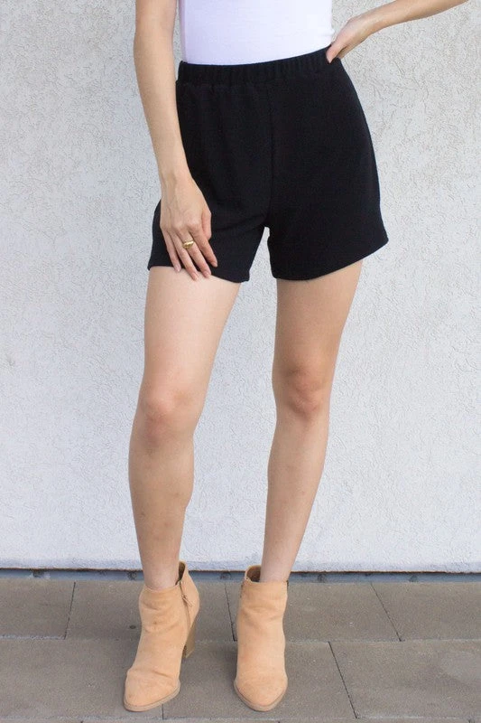 Wanderlust By Abby Black Crepe Hacci Shorts NEW 3 Wanderlust By Abby Black Crepe Hacci Shorts NEW