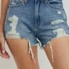 JBD Denim SALE JBD High Rise Shorts W/ All Over Destruction
