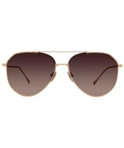 Diff Eyewear DASH - BRUSHED GOLD + COFFEE GRADIENT