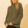 Wanderlust By Abby High Neck Detail Sweater NEW