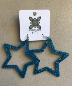 Wanderlust By Abby Acrylic Star Earrings NEW
