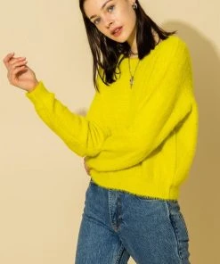 Wanderlust By Abby NEW Long Sleeve Pullover Fuzzy Sweater