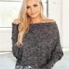 Wanderlust By Abby SALE Melange Off The Shoulder Top