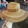 Wanderlust By Abby Straw Fashion Hat With Trim NEW