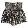 NEW Queen Of Sparkles Tiger Print Smocked Shorts