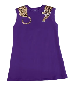Queen Of Sparkles Tiger Padded Dress CLOTHING