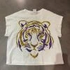 Queen Of Sparkles Tiger Head Tee CLOTHING