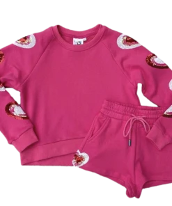 Queen Of Sparkles QOS Heart Shorts NEW