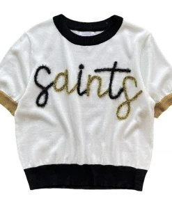 CLOTHING Queen Of Sparkles White Saints Tee