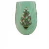 Wanderlust By Abby Holidays Vintage Christmas Tree Stemless Wine Glass