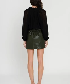 Wanderlust By Abby Faux Leather Mini Skirt