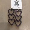 Wanderlust By Abby NEW Triple Heart Earrings