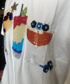 NEW Queen Of Sparkles 4th Of July Drinks Tee