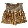 Queen Of Sparkles Gold Swing Shorts