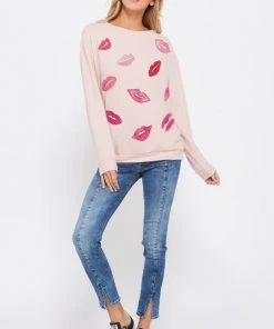 Wanderlust By Abby Lip Sweatshirt NEW