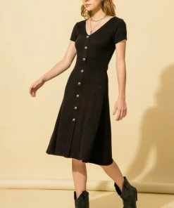 Wanderlust By Abby 90's Button Down Dress NEW