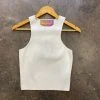 Wanderlust By Abby CLOTHING White Racerback Knit Tank