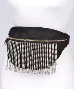 Wanderlust By Abby Fringed Rhinestone Fanny Pack NEW