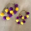 Wanderlust By Abby NEW LSU Pom Pom Hoops