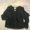 Wanderlust By Abby Long Sleeve Black Ruffle Shirt CLOTHING