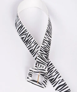 Wanderlust By Abby Zebra Wrap Belt NEW