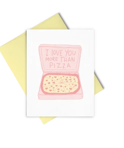Wanderlust By Abby More Than Pizza Card NEW