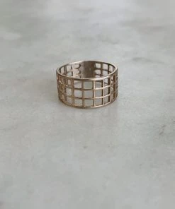 Mimosa Handcrafted NEW Mimosa Grid Ring- 3 Rows
