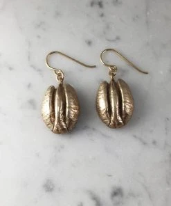 Mimosa Handcrafted Mimosa Pecan Earrings
