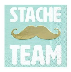 Slant Lash & Stache Team Napkins Set NEW