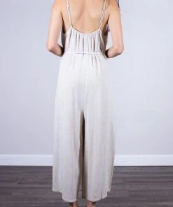 Wanderlust By Abby Linen Jumpsuit NEW