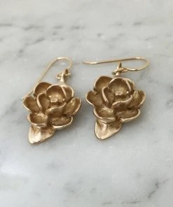 Mimosa Handcrafted Mimosa Magnolia Earrings JEWELRY