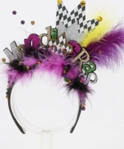 Wanderlust By Abby NEW Mardi Gras Headband