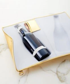 Wanderlust By Abby NEW Large Champagne Clutch