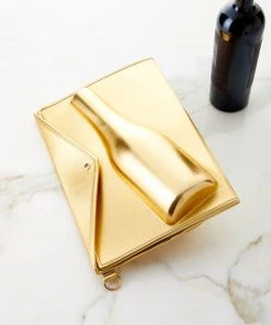 Wanderlust By Abby NEW Large Champagne Clutch