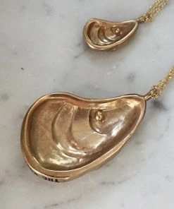 Mimosa Handcrafted Mimosa Oysters On The Half Shell Necklace JEWELRY