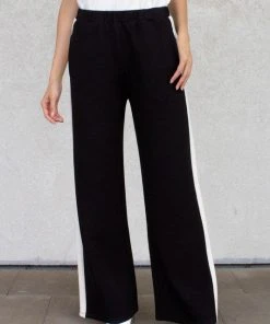 Wanderlust By Abby Scuba Modal Pants With Side Stripe