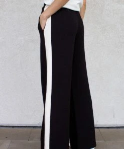 Wanderlust By Abby Scuba Modal Pants With Side Stripe