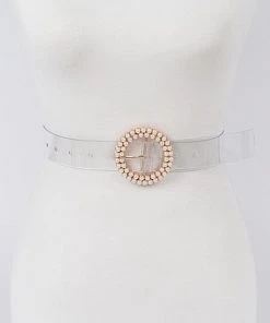 Wanderlust By Abby Pearl Buckle Transparent Belt NEW