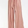 Wanderlust By Abby NEW Pleated Front Tie Wide Pants