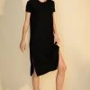 Wanderlust By Abby NEW T-Shirt Dress With Side Slits