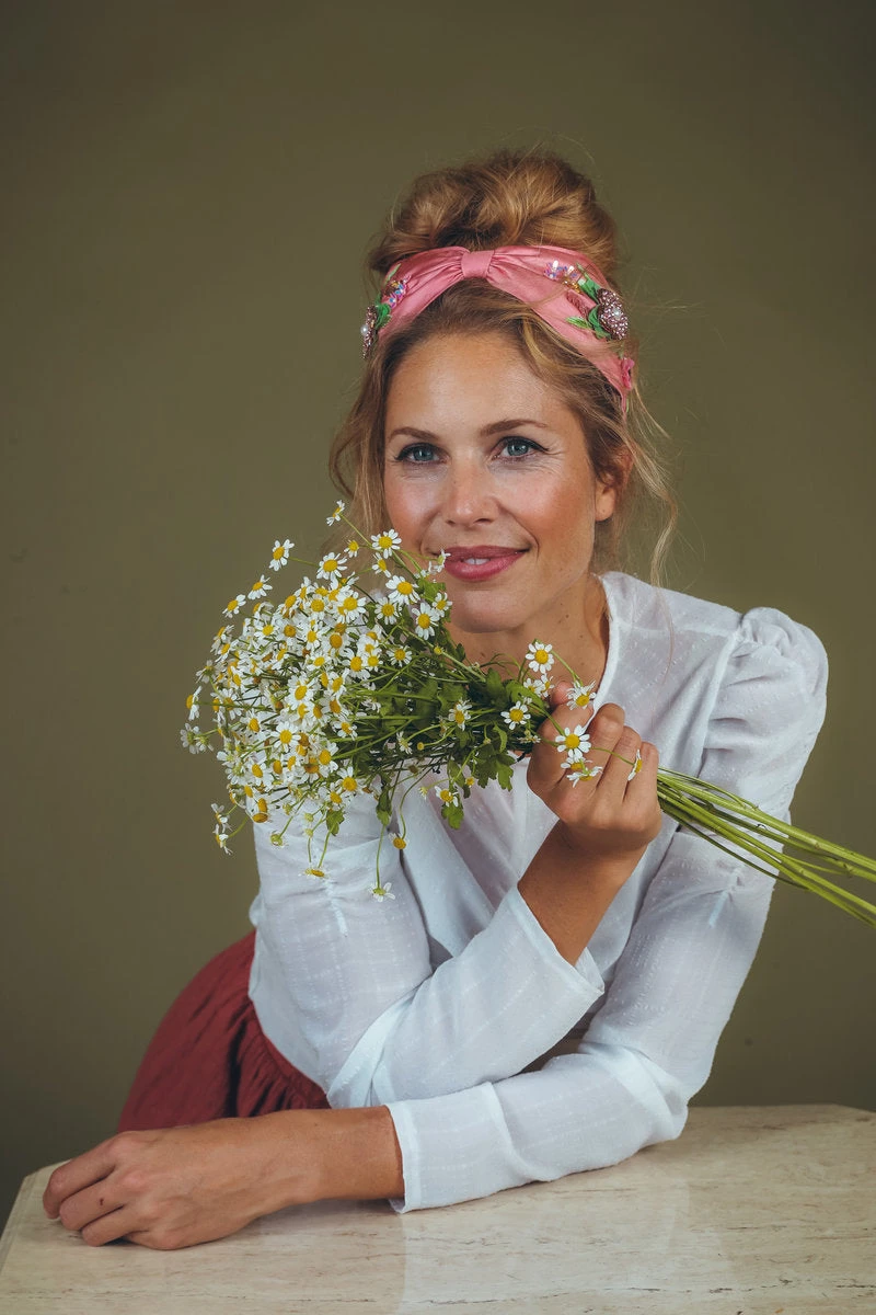 Wanderlust By Abby Floral Embroidered Headband NEW 4 Wanderlust By Abby Floral Embroidered Headband NEW