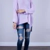 Wanderlust By Abby 3/4 Sleeve Pullover Sweater
