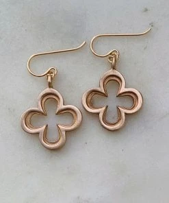 Mimosa Handcrafted JEWELRY Mimosa Quatrefoil Earrings